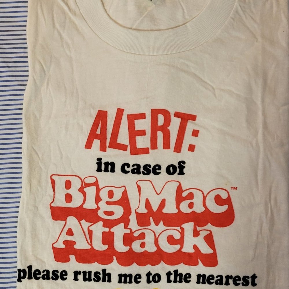 McDonald's Vintage RARE Big Mac T-Shirt